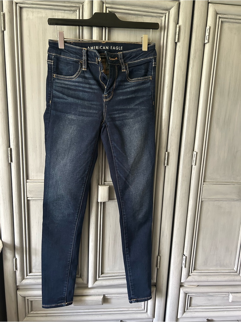American Eagle Outfitters Women's Dark Wash Blue Jegging